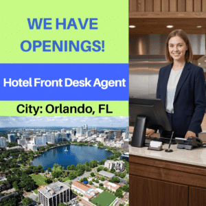 Hotel Front Desk Agent - City: Orlando, FL